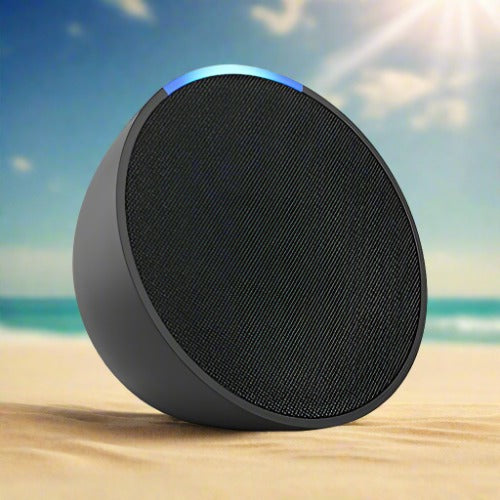 Echo Pop (1st Gen, 2023 Release) Full Sound Compact Smart Speaker with Alexa, Charcoal