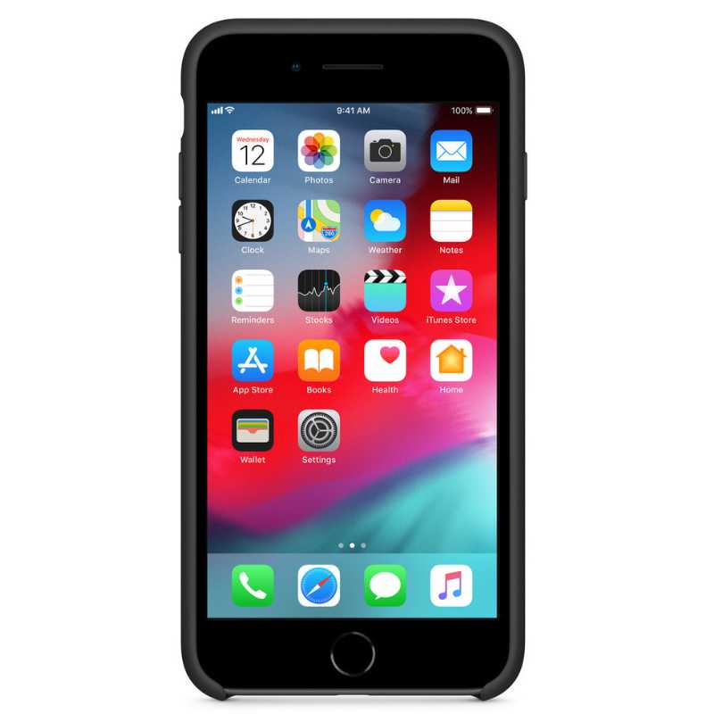 Coque en silicone pour iPhone 7/8 Plus - Noire