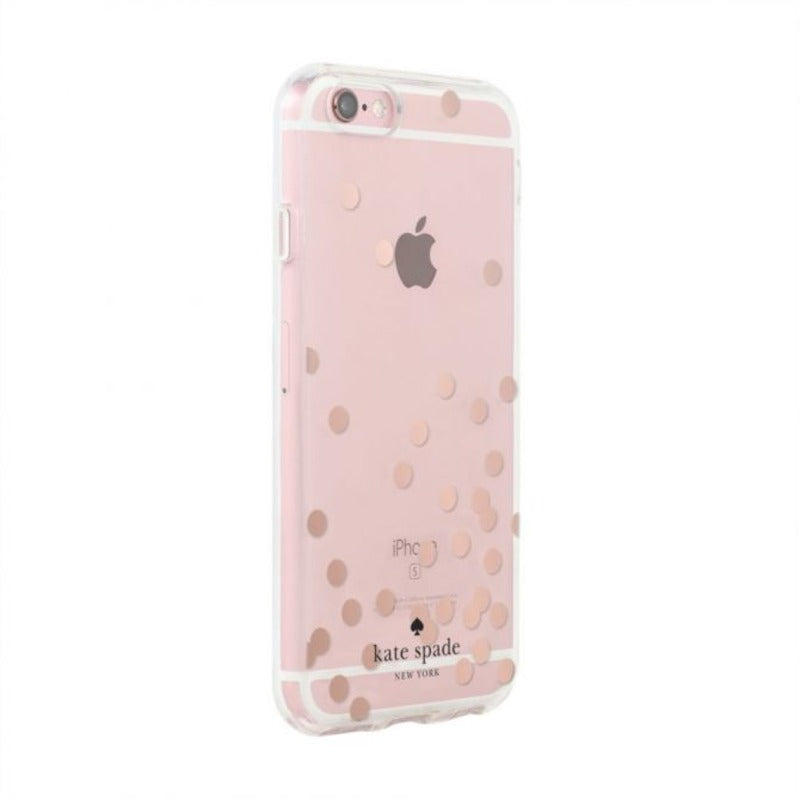 Estuche rígido Kate Spade New York para Apple iPhone 7/8/SE - Confetti Dot oro rosa