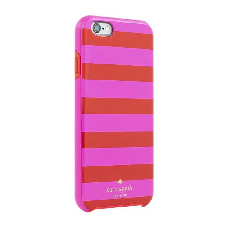 Kate Spade New York Hardshell Case for Apple iPhone 6 - Candy Stripe Red/Pink