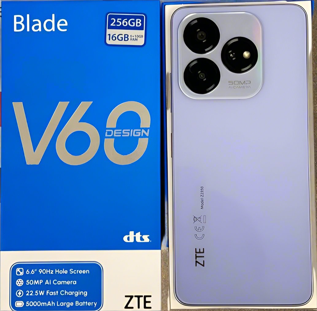 Smartphone débloqué ZTE V60 Design 16 Go RAM + 256 Go - Sunrise Violet