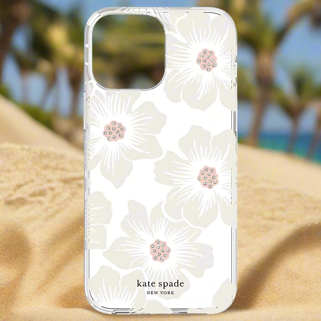 Coque rigide de protection Kate Spade pour iPhone 13 Pro Max - Hollyhock Floral