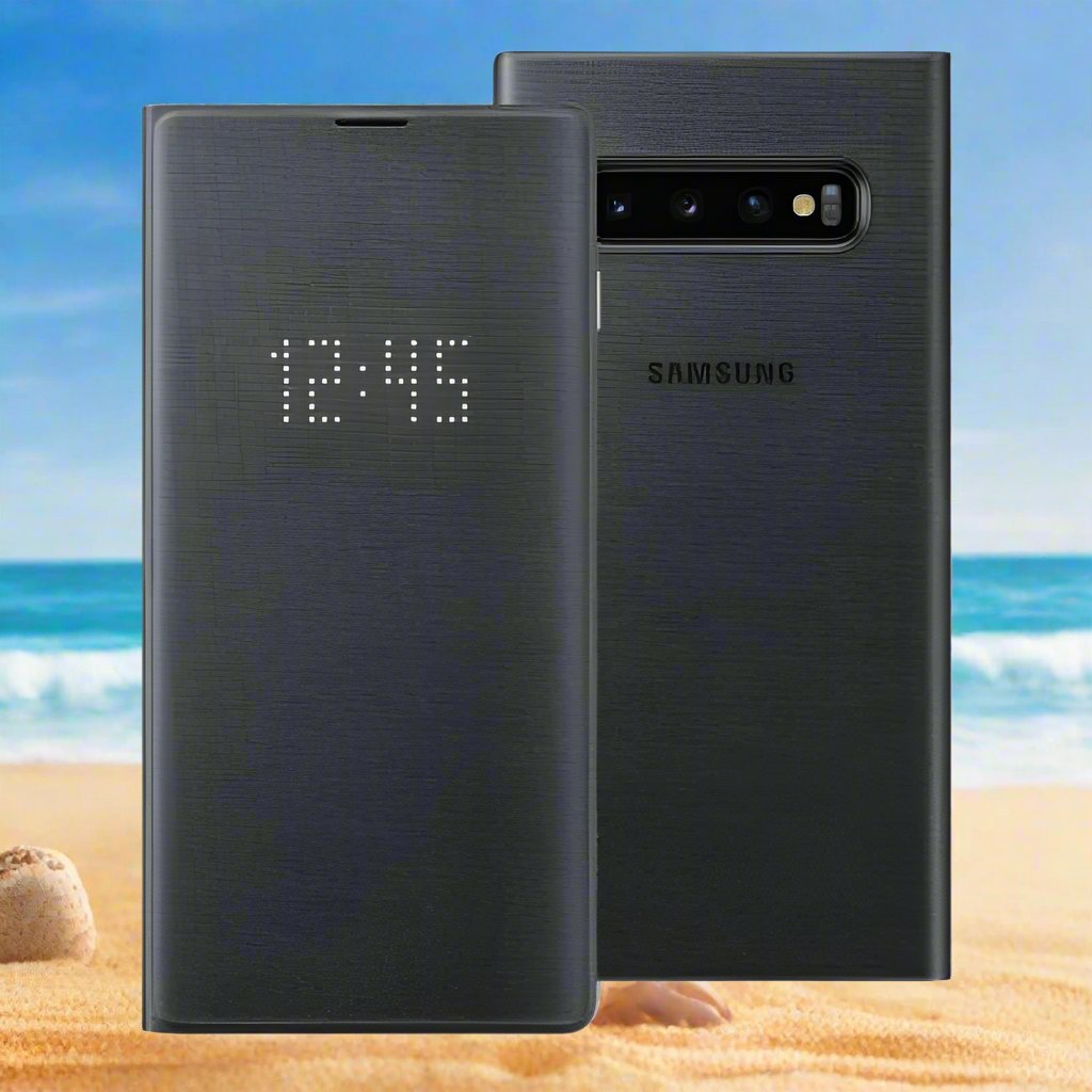 Carcasa Samsung Galaxy S10+ LED View - Negra