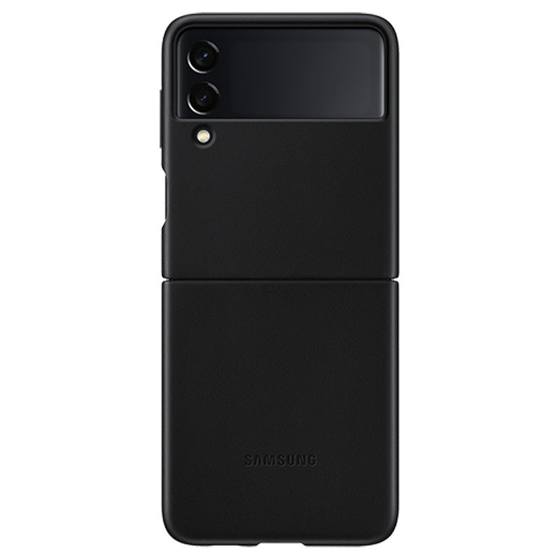 Samsung Galaxy Z Flip3 5G Leather Cover - Black