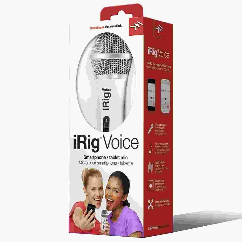 IK Multimedia iRig Voice Microphone à main - Blanc